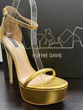 Ruthie Davis Candy Metallic Gold